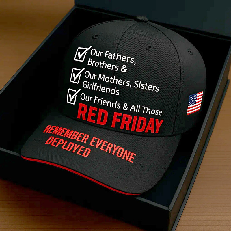 Red Friday Art Hat Remember Everyone Deployed Hat Tribute Gifts For American