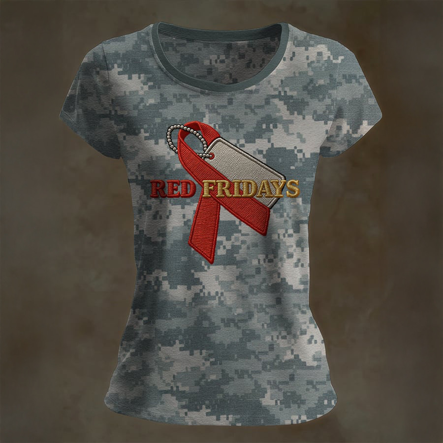Red Friday Cancer Awareness T-Shirt Remember Everyone Deployed Clothes Red Friday Gift