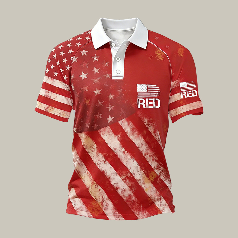 Red Friday Graphic Polo Shirt On Fridays We Wear Red Clothes Unique Gift For Husband