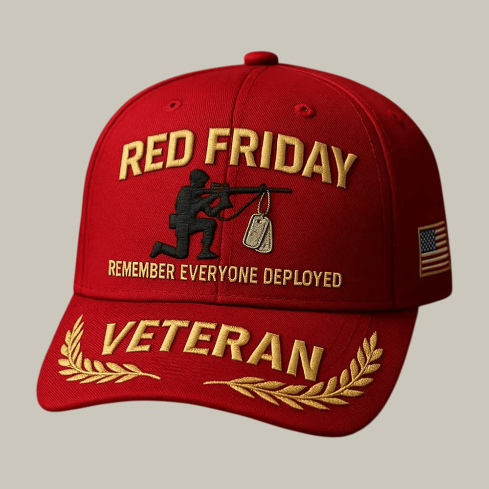 Red Friday Hat Remember Everyone Deployed Baseball Cap Memorial Day Gift For Veteran
