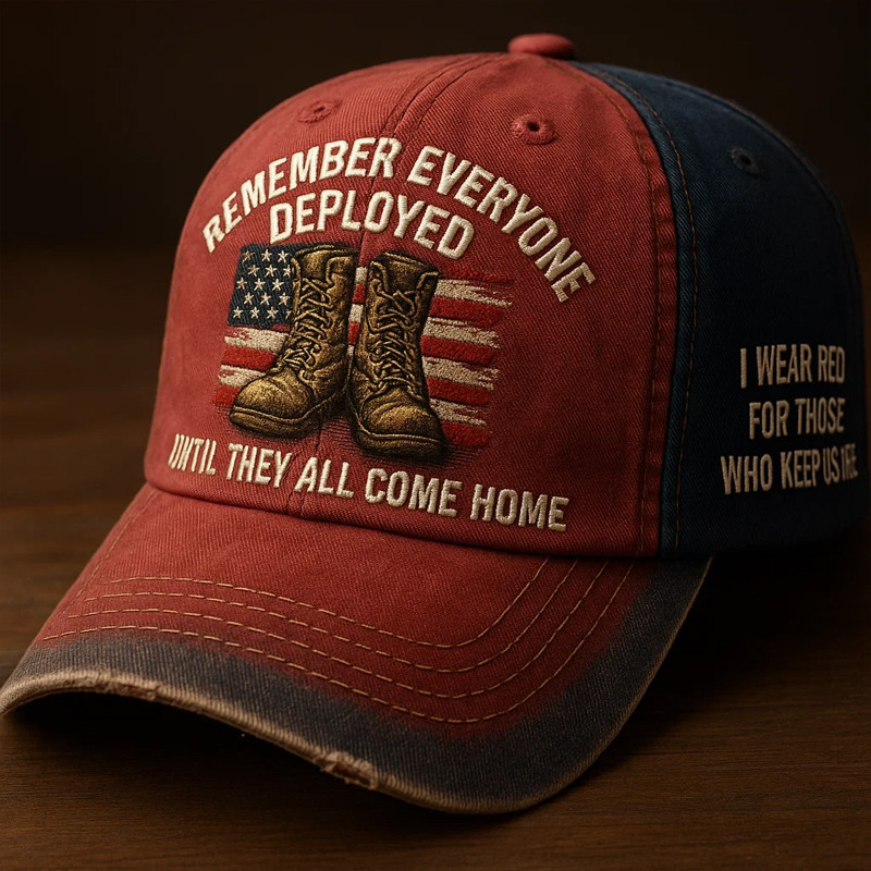 Red Friday Hat Remember Everyone Deployed Baseball Cap Veteran Gift Ideas