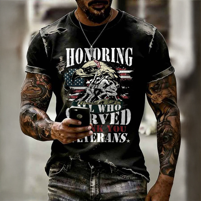 Red Friday Honoring All Who Served Thank You Veterans T-Shirt Remember Everyone Deployed Shirt