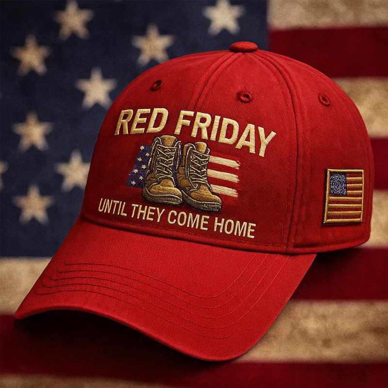 Red Friday Military Boots Hat Until They Come Home Baseball Cap Memorial Gift For Men
