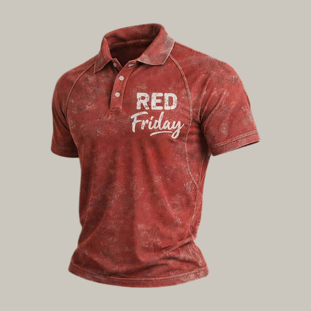 Red Friday Polo Shirt Remember Everyone Deployed Clothes Unique Gift For Father