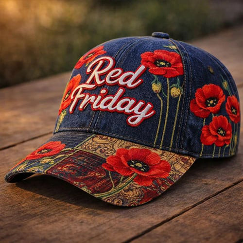 Red Friday Poppy Flower Hat Remember Everyone Deployed Merch Gift Idea For Red Friday
