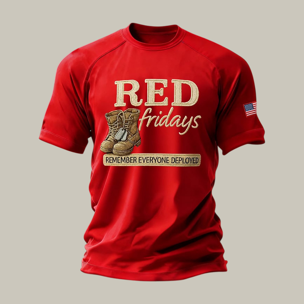 Red Friday Pride Remember Everyone Deployed T-Shirt On Fridays We Wear Red Clothes Gift For Him