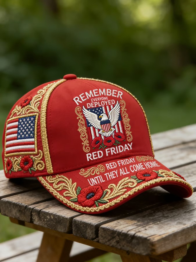 Red Friday Remember Everyone Deployed Baseball Hat Military Support Cap Patriotic Gift For Veterans