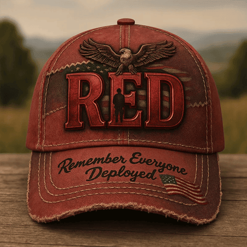Red Friday Remember Everyone Deployed Eagle Hat Red Friday Merch Memorial Day Gift