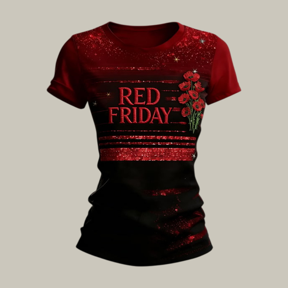 Red Friday Remember Everyone Deployed Floral T-Shirt Until They All Come Home Shirt Red Friday Gift