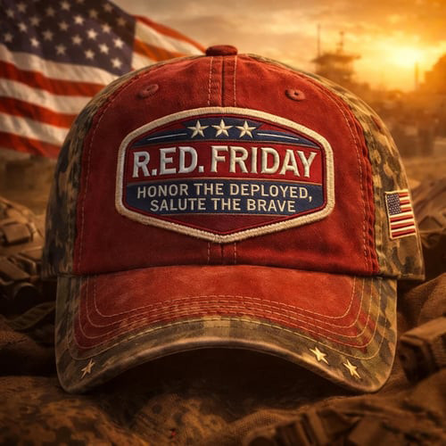 Red Friday Remember Everyone Deployed Hat American Flag Red friday Baseball Cap