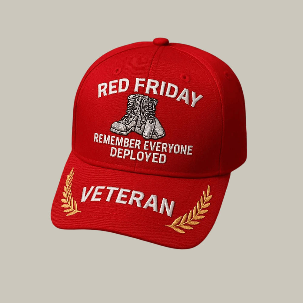 Red Friday Remember Everyone Deployed Hat Veteran's Day Baseball Cap Gift For Husband