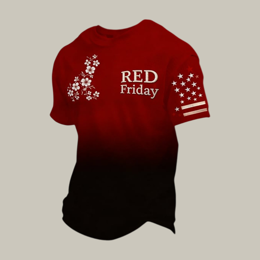 Red Friday Remember Everyone Deployed T-Shirt American Flag Red Friday Merch Gift For Dad Birthday