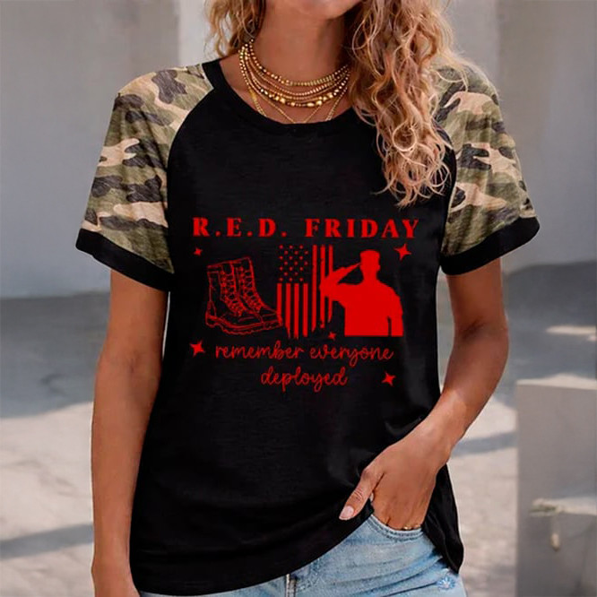 Red Friday Remember Everyone Deployed T-Shirt American Flag Shirt Red Friday Gifts