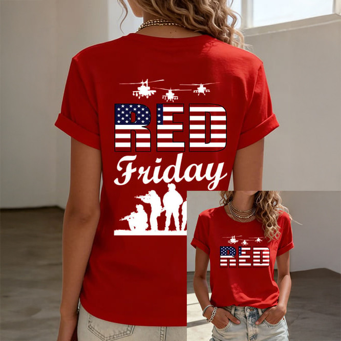 Red Friday Remember Everyone Deployed T-Shirt Memorial Day Shirt Gift For Mother