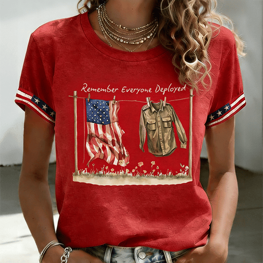 Red Friday Remember Everyone Deployed T-Shirt Memorial Day Shirt Red Friday Gifts