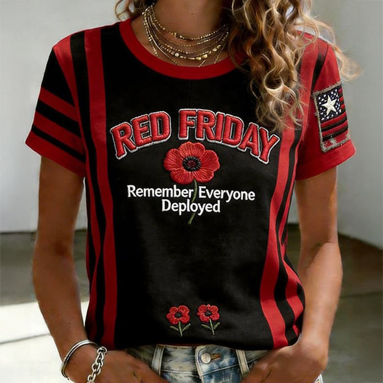 Red Friday Remember Everyone Deployed T-Shirt Red Friday Shirt Gift For Wife