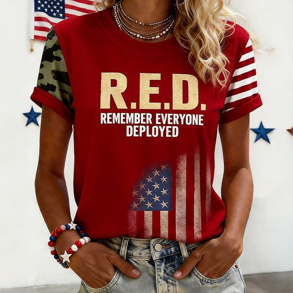 Red Friday Remember Everyone Deployed T-Shirt Support Our Troops Red Friday Clothes
