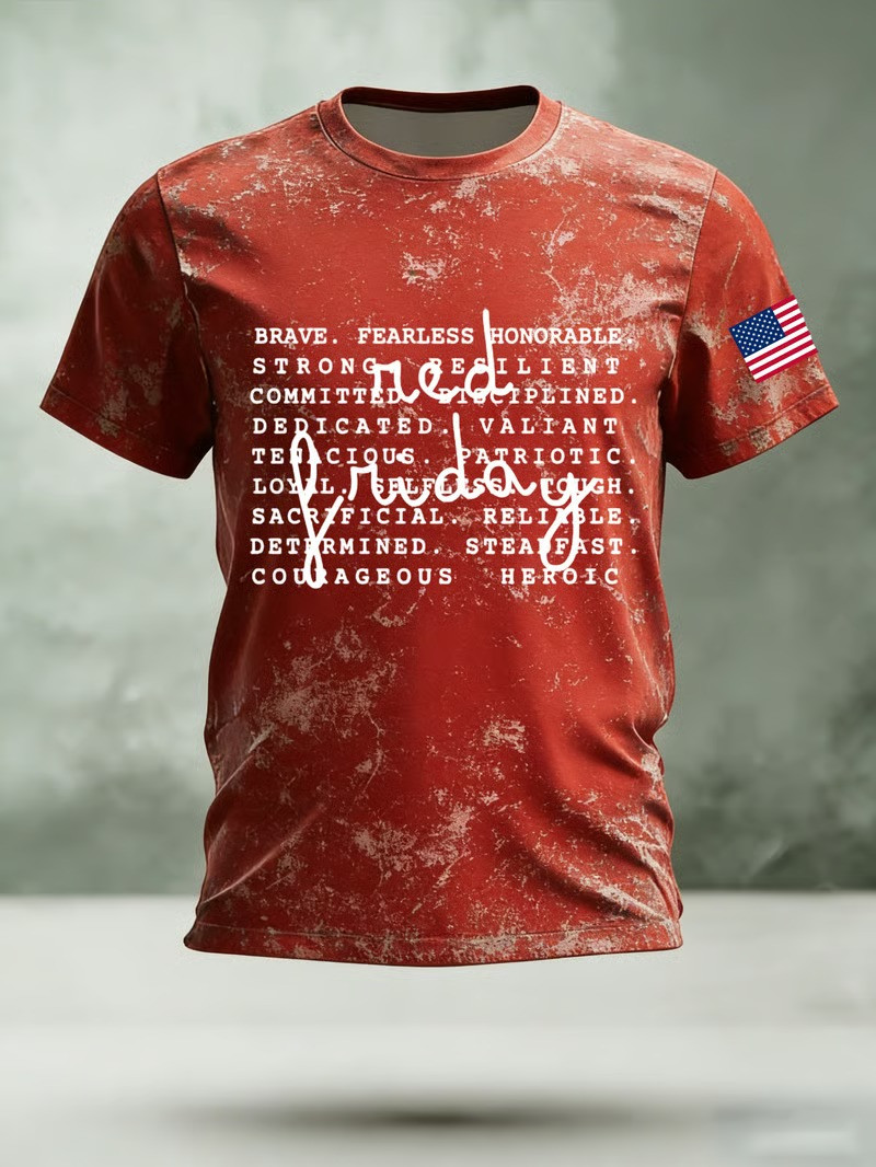 Red Friday Soldier Prayer T-Shirt Memorial Tribute Patriotic Support Apparel Gift for Mom