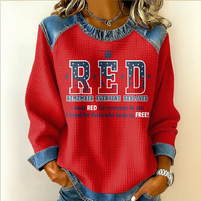 Red Friday Sweatshirt Remember Everyone Deployed Apparel Red Friday Gift For Mother's Day
