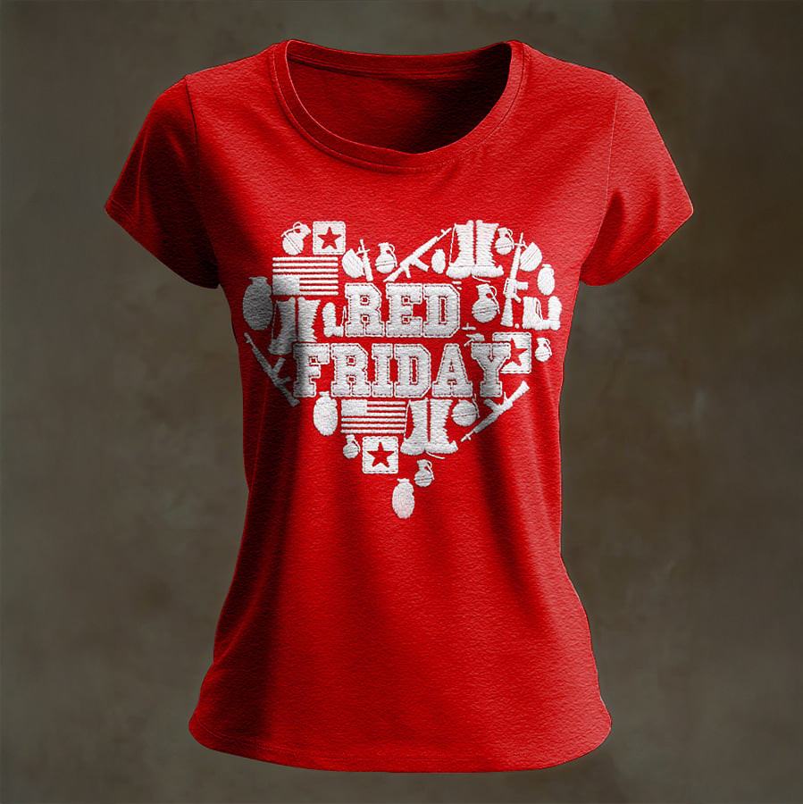 Red Friday T-Shirt Remember Everyone Deployed Clothes Unique Gift For Veterans Day