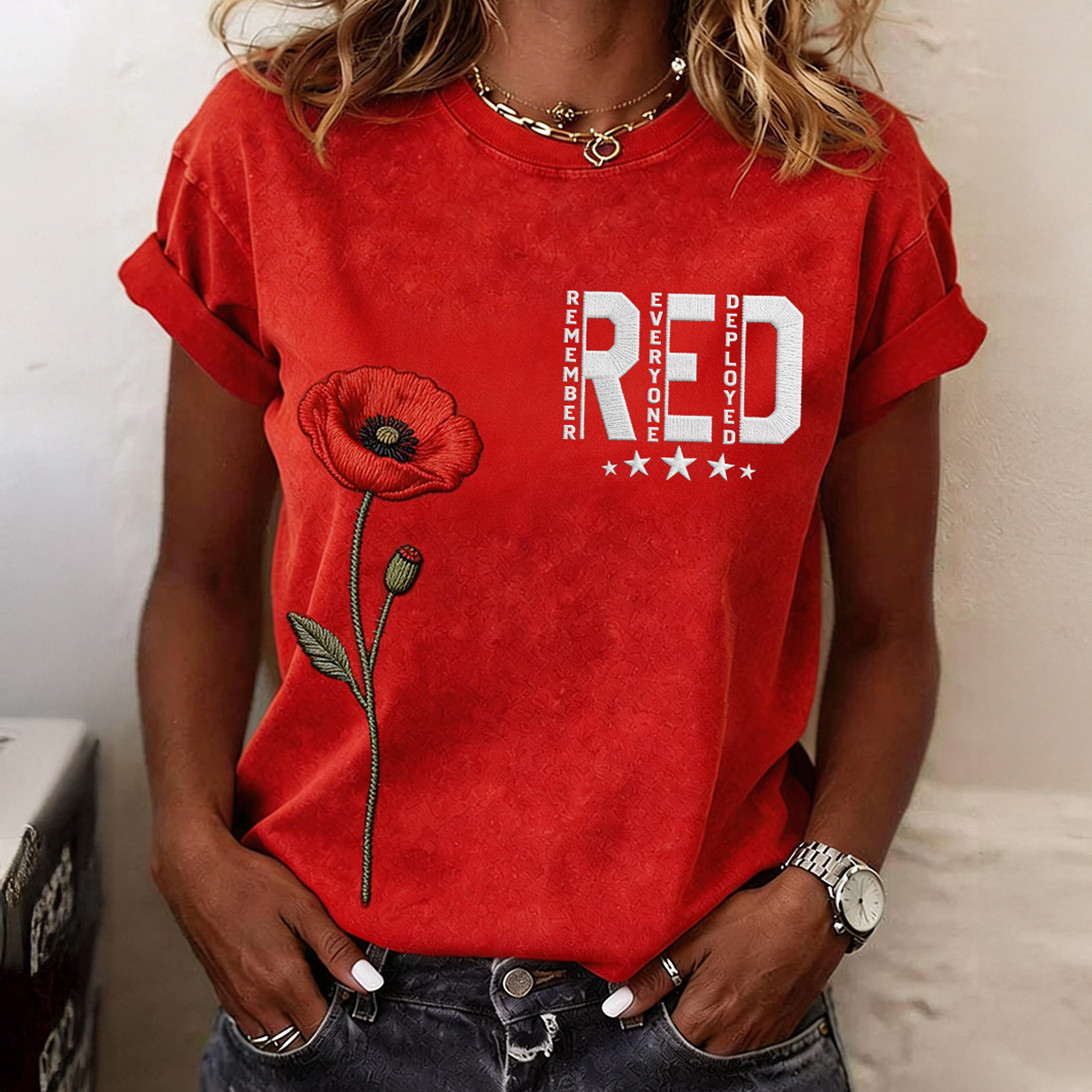 Red Friday T-Shirt Remember Everyone Deployed Shirt Red Friday Gift For Wife