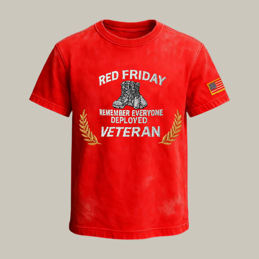 Red Friday T-Shirt Remember Everyone Deployed Shirt Veteran Tribute Gift