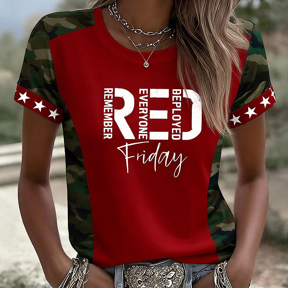 Red Friday T-Shirt Remember Everyone Deployed Shirt Veteran Tribute Gift For Mother's Day