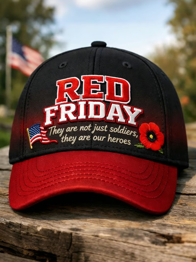 Red Friday They Are Not Just Soldiers They Are Our Heroes Hat Patriotic Eagle Baseball Cap Gift