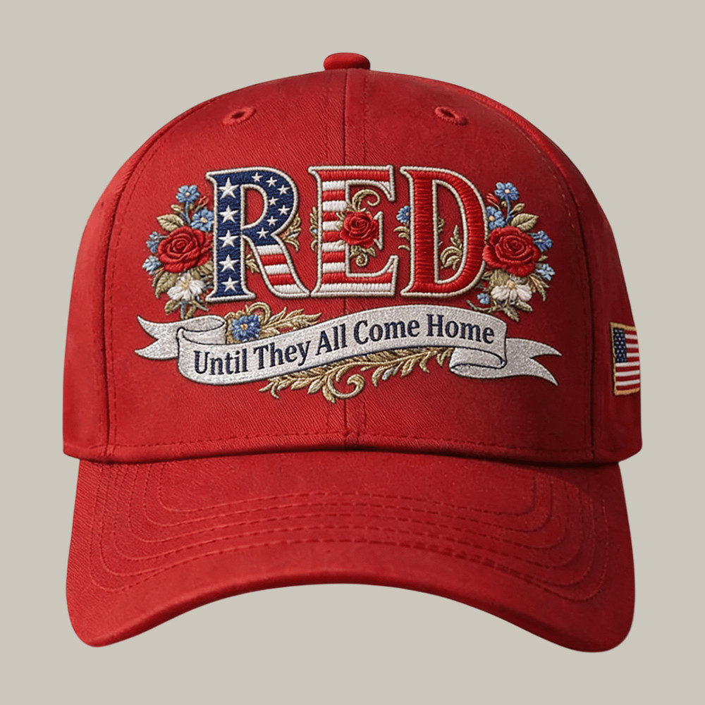 Red Friday Until They All Come Home Hat Support Our Troops Cap Gift For Veteran's Day