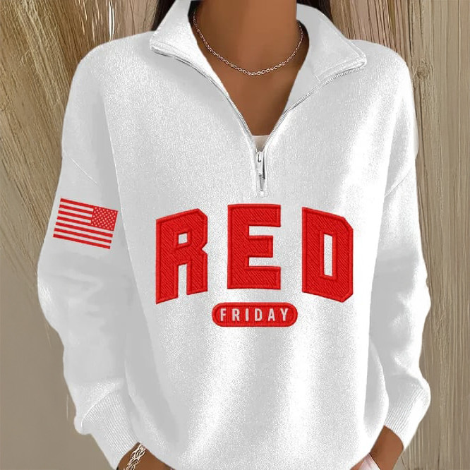 Red Friday Zip Sweatshirt Remember Everyone Deployed Memorial Day Apparel Gift For Red Friday