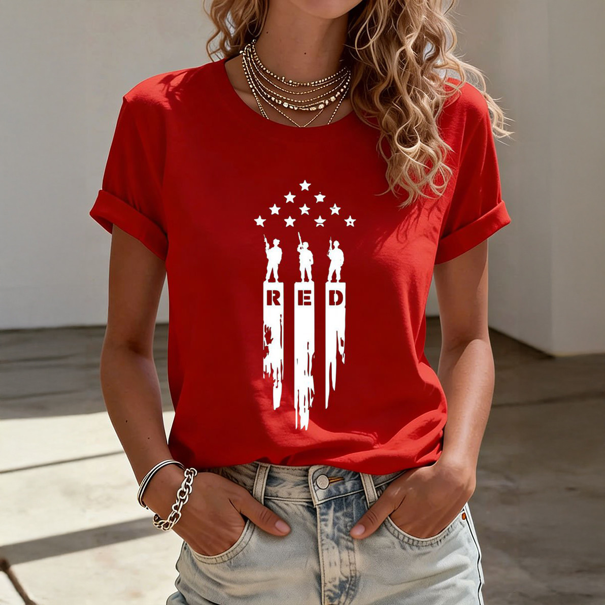 Red Fridays American Flag T-Shirt Patriotic Clothes Red Fridays Gift For Supporters