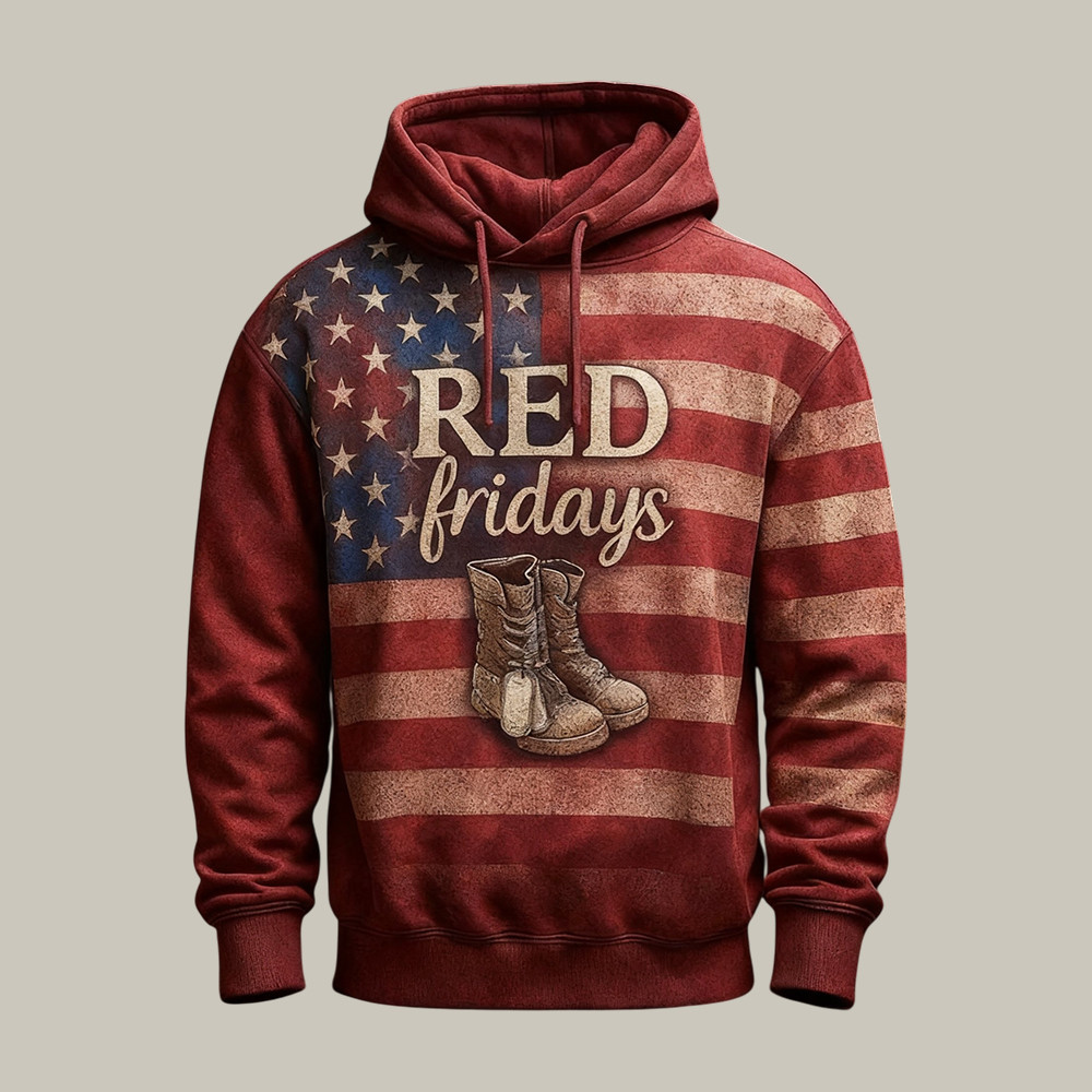RED Fridays Veteran Vintage Hoodie Red Friday Military Veteran Apparel Present For Memory