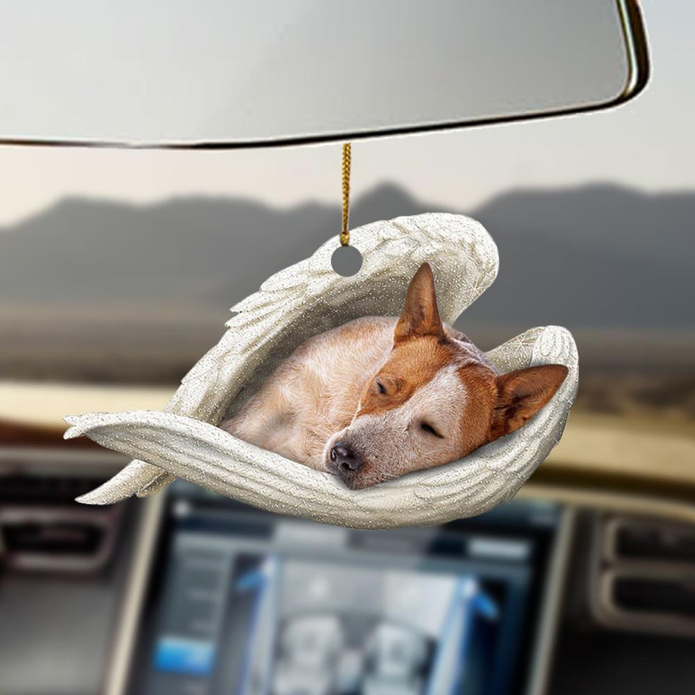Red heeler sleeping angel red heeler lovers dog lovers ornament