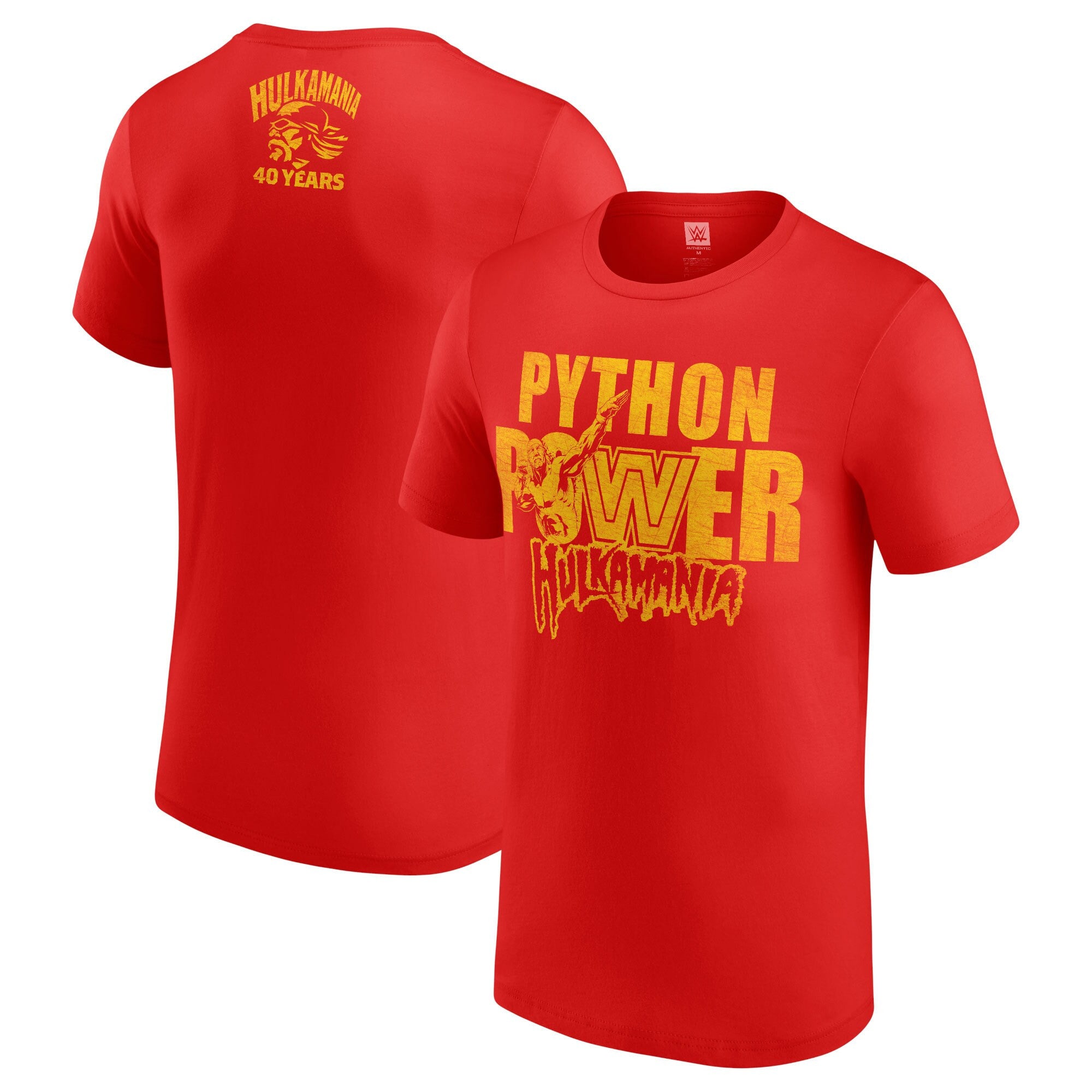 Red Hulk Hogan 40 Years Python Power Tshirt Hulk Hogan Merch Red Hulk Hogan 40 Years Python Power Tshirt Hulk Hogan Merch