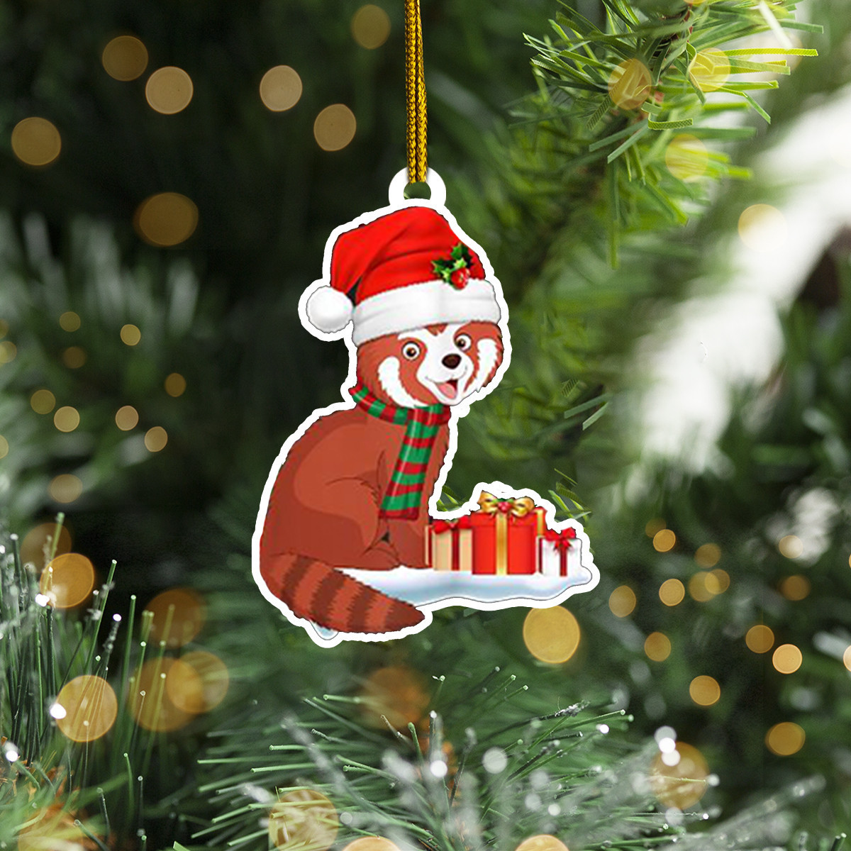 Red Panda Christmas Ornament For Tree Xmas Decoration Cute Ornament Gift Ideas For Her