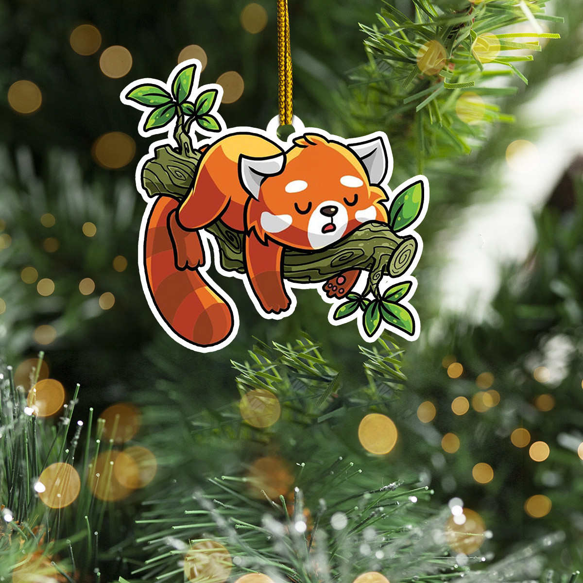 Red Panda Ornament Animal Cute Christmas Ornament Xmas Tree Decorations Gift