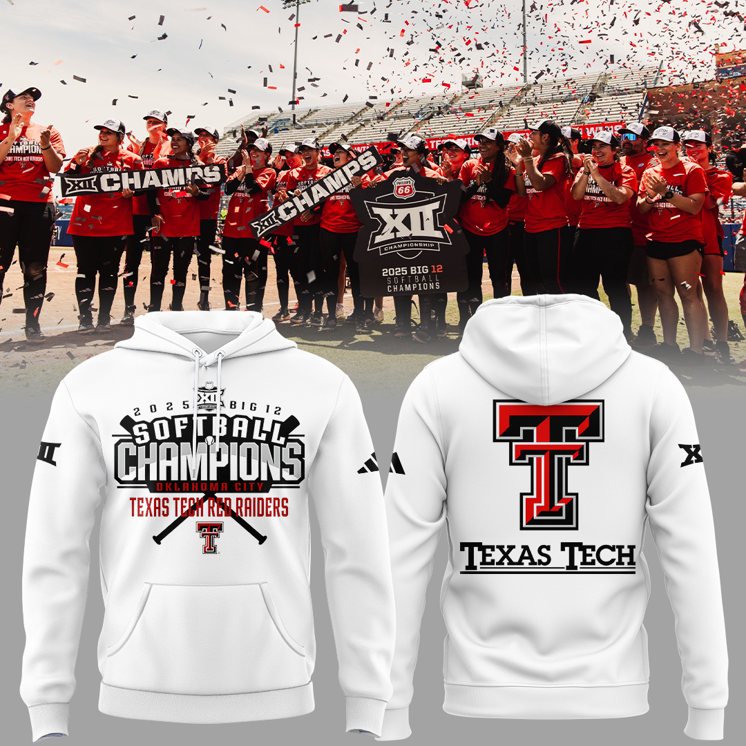 Red Raiders Softball Champion Big12 Hoodie Best Gifts For Softball Player
