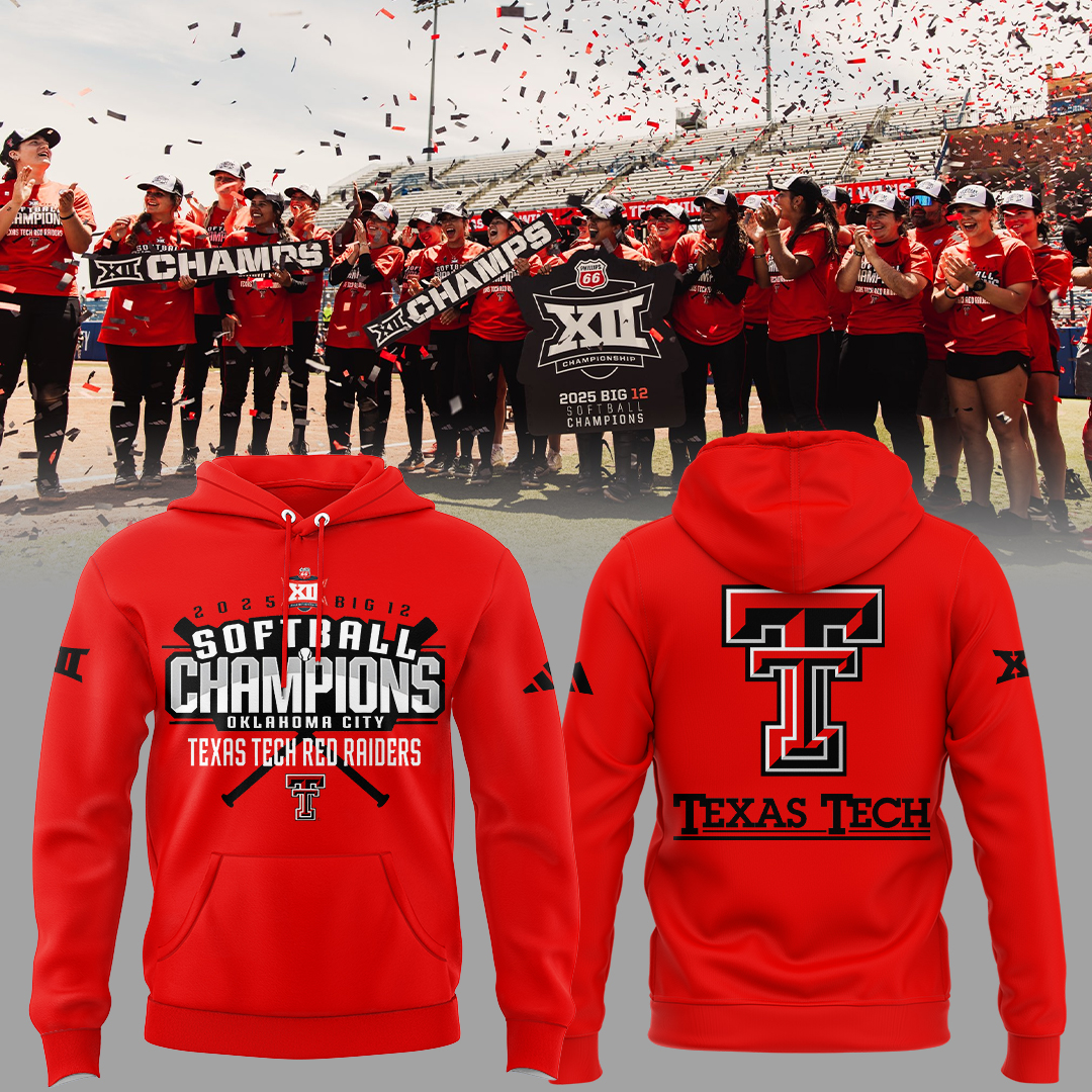 Red Raiders Softball Champion Big12 Hoodie Gifts For Softball Player