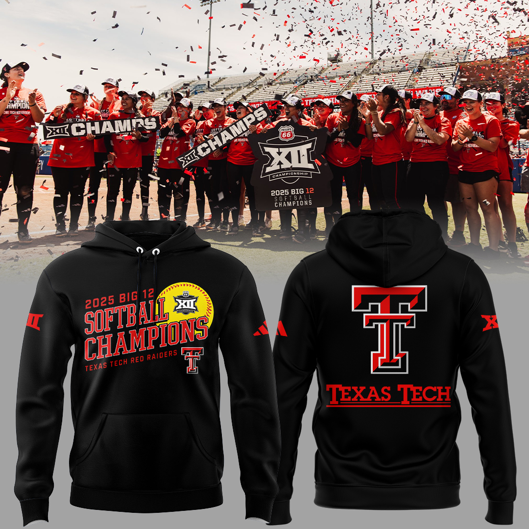 Red Raiders Softball Champion Big12 Hoodie Presents For Softball Players