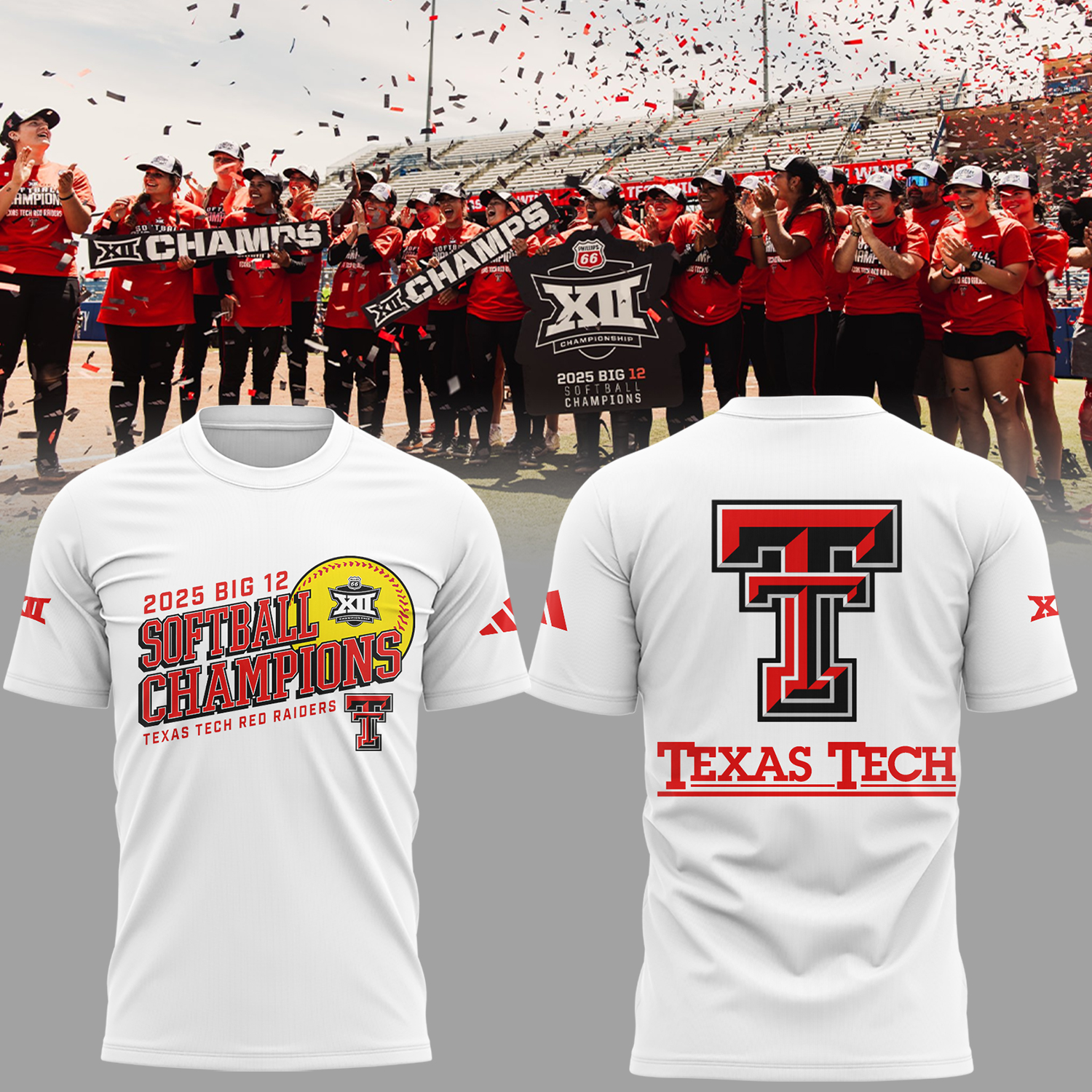Red Raiders Softball Champion Big12 Hoodie Unique Softball Player Gifts