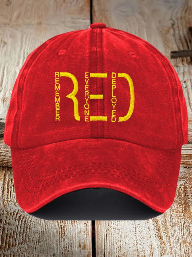 RED Remember Everyone Deployed Baseball Hat Patriotic Military Cap Support Troops Best Gift Ideas
