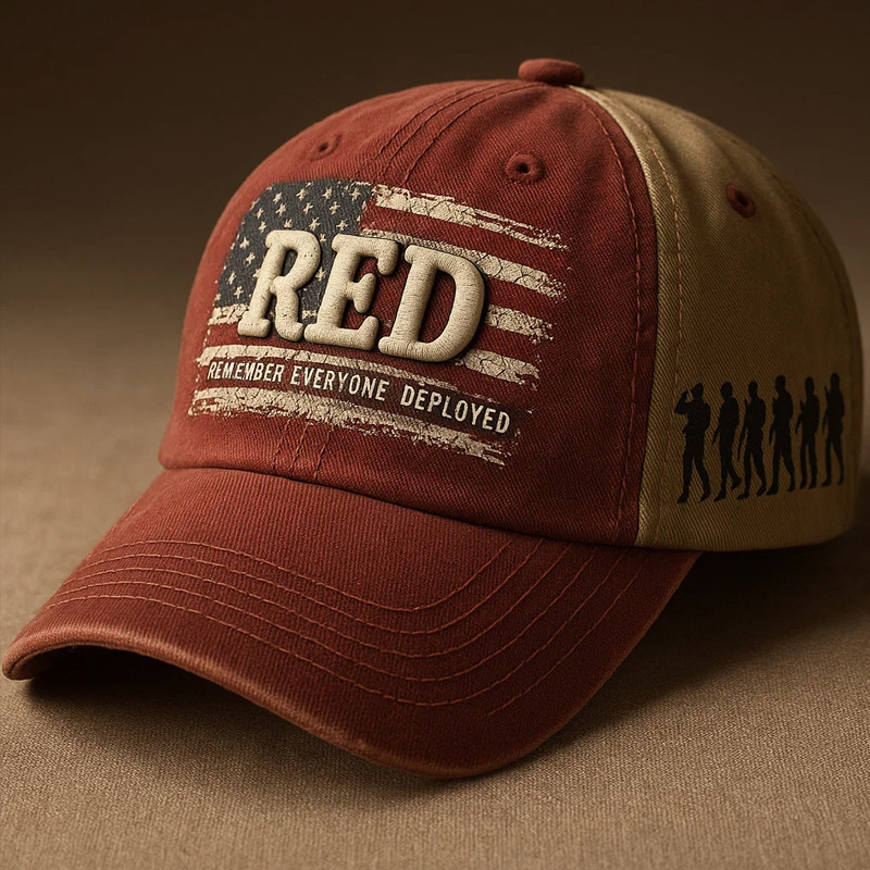 Red Remember Everyone Deployed Hat American Flag Cap Patriotic Present Ideas