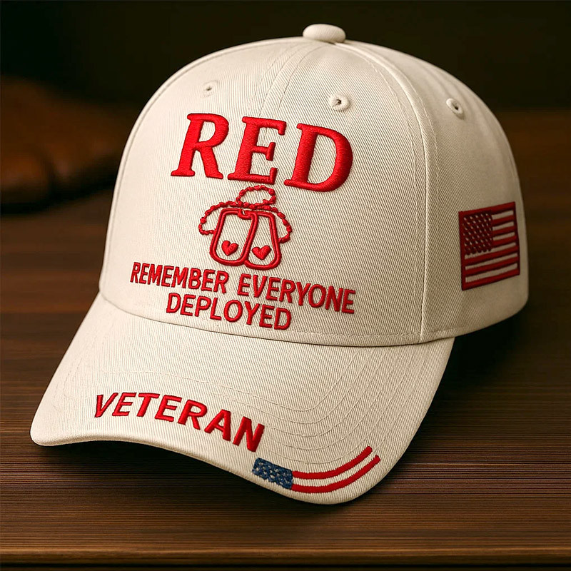 Red Remember Everyone Deployed Hat R E D Friday Cap Patriotic Gifts For Veterans