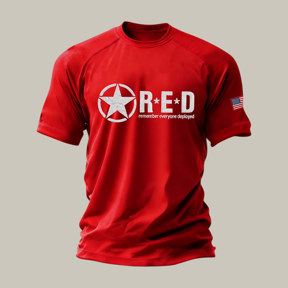 RED Remember Everyone Deployed T-Shirt Freedom Is Not Free Shirt Red Friday Gift