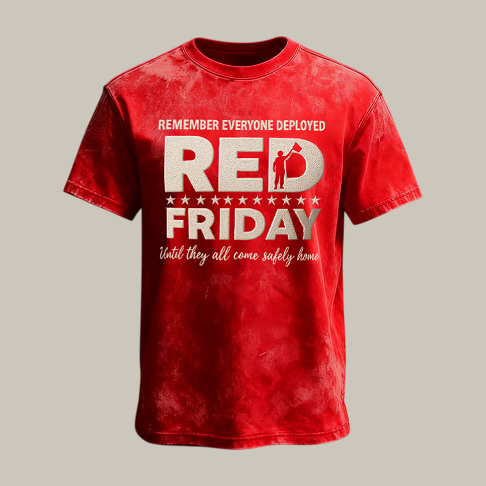 RED Remember Everyone Deployed T-Shirt Red Friday Military Veteran Shirt Gift For Patriots