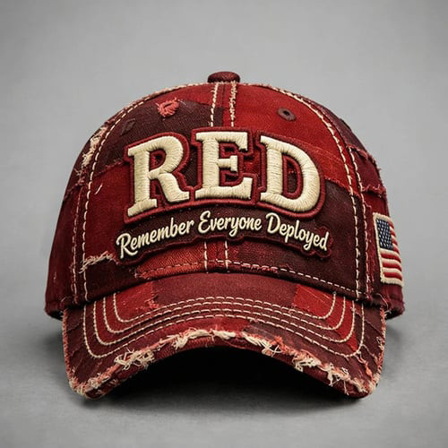 Red Remember Everyone Deployed Vintage Hat Red Friday Baseball Cap Present For Him