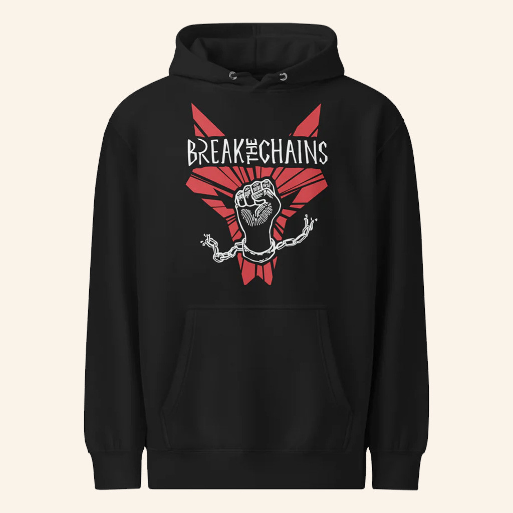 Red Rising Merch Break the Chains Hoodie Gift Ideas For Dad Red Rising Merch Break the Chains Hoodie Gift Ideas For Dad