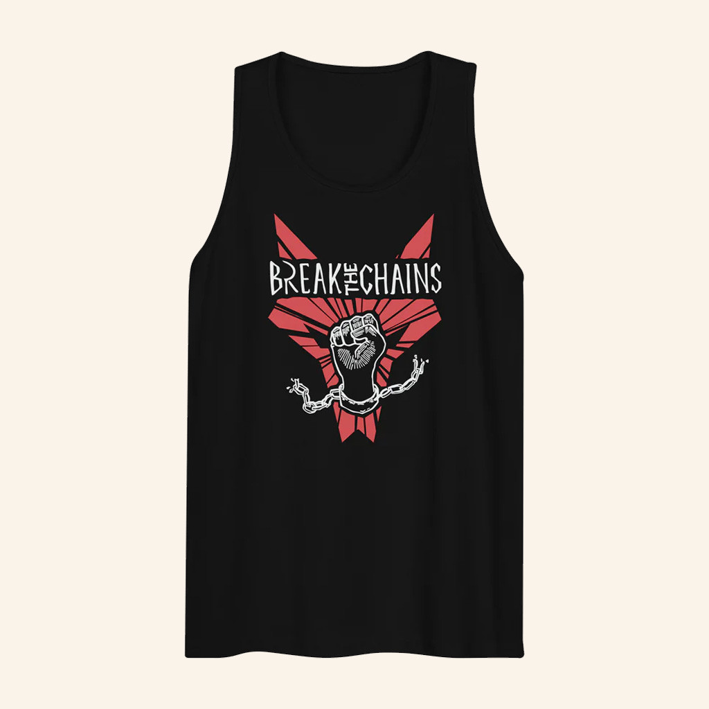 Red Rising Merch Break the Chains Tank Top Gift Ideas For Husband