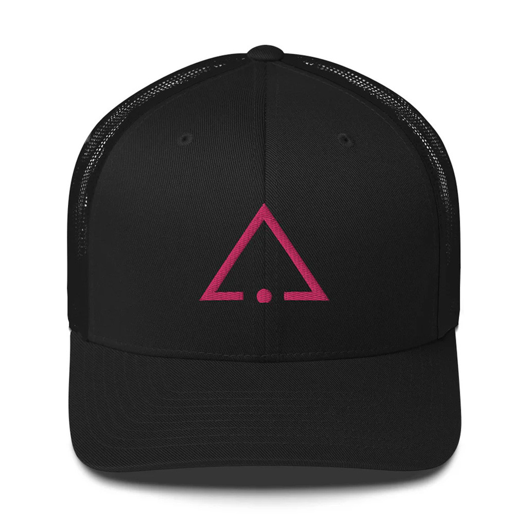 Red Rising Merch Embroidered Pink Sigil Trucker Hat Gift Ideas For Wife Red Rising Merch Embroidered Pink Sigil Trucker Hat Gift Ideas For Wife