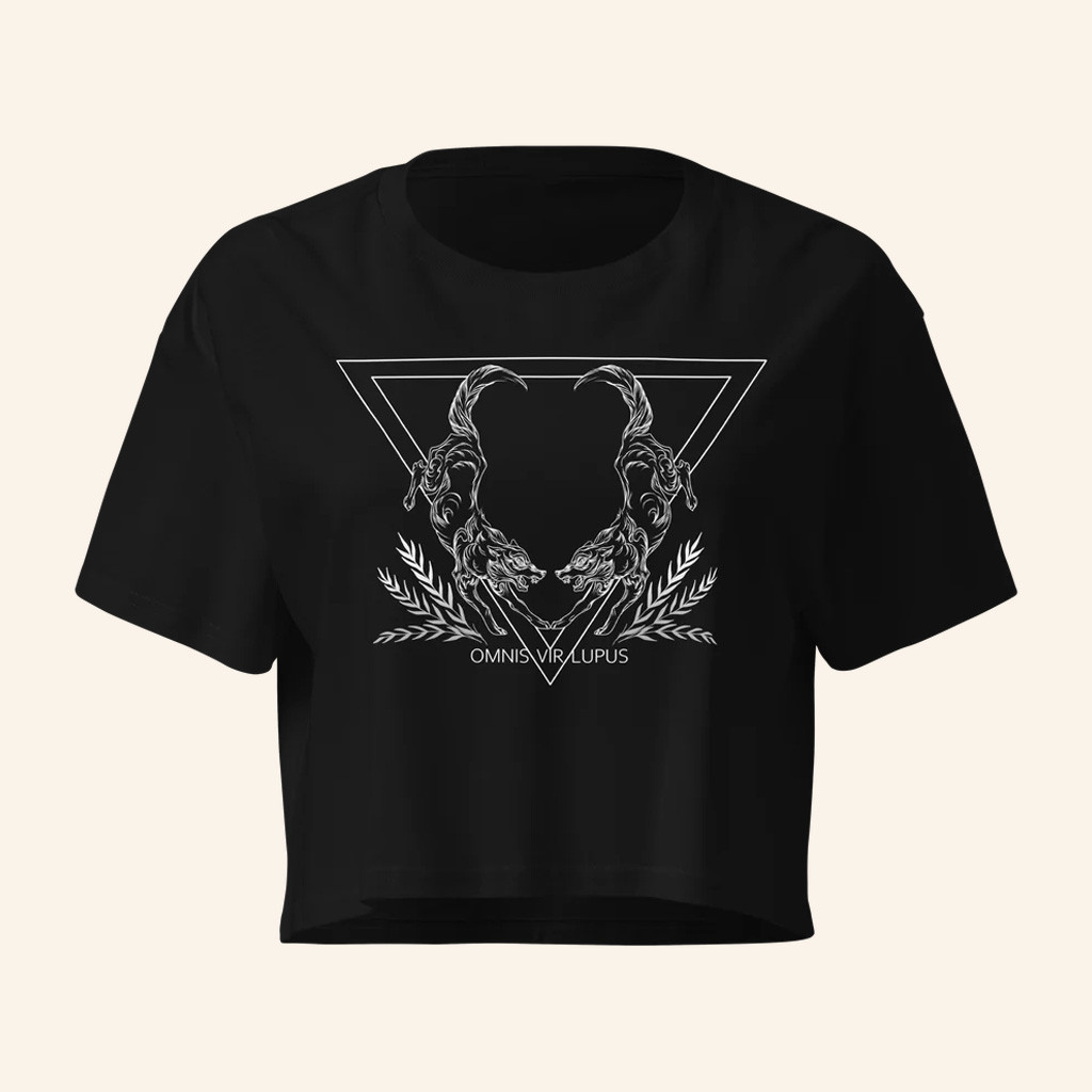 Red Rising Merch Omnis Vir Lupus Cropped Shirt Best Gifts For Girlfriend Red Rising Merch Omnis Vir Lupus Cropped Shirt Best Gifts For Girlfriend